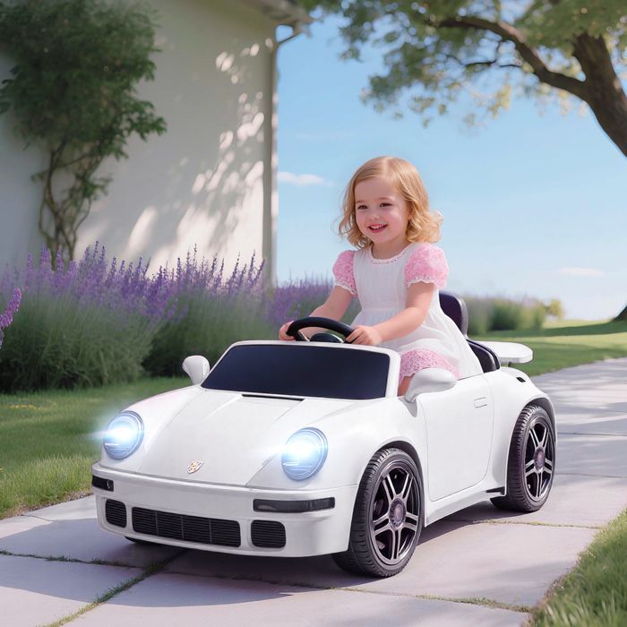 Children's Electric Car - AIYAPLAY - 2.4G Remote Control, Headlights, Music, Horn - PP and Metal - 103 x 55 x 44 cm - White