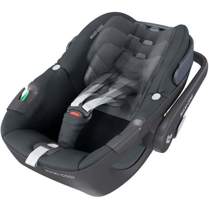 Seggiolino auto Maxi-Cosi Pebble 360 i-Size, girevole, Gruppo 0, dalla nascita fino a 15 mesi, colore Essential Graphite.