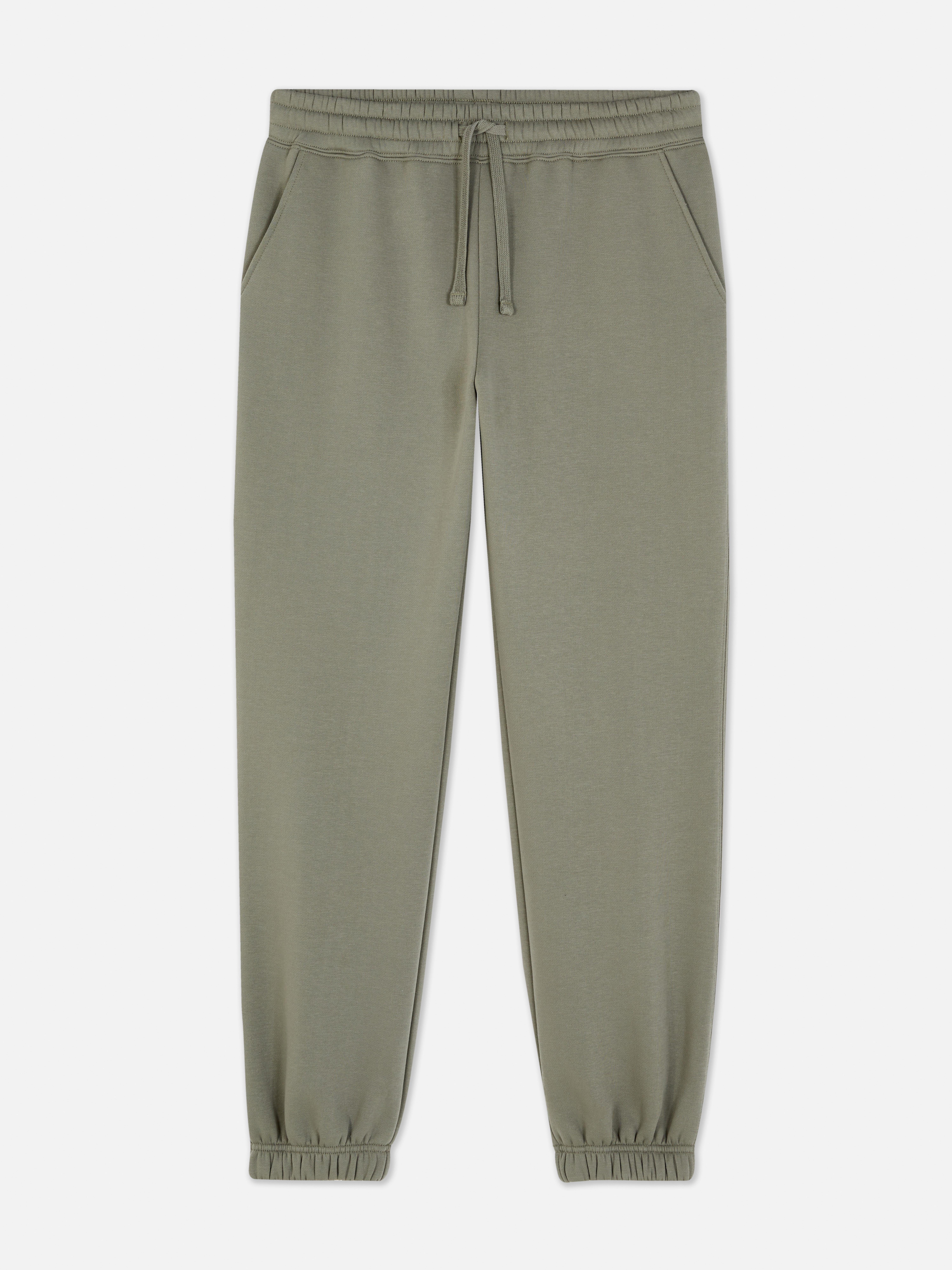 Pantaloni de jogging simpli cu croială regulată. Acești pantaloni de jogging cu manșete până la gleznă sunt indispensabili în garderoba ta casual.