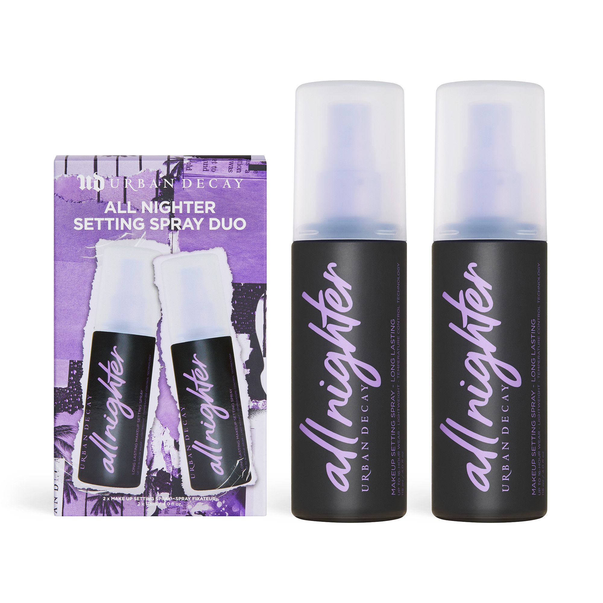 Спреј за фиксирање шминке All Nighter Duo, сет спрејева за фиксирање шминке Луксузни спрејеви за фиксирање шминке