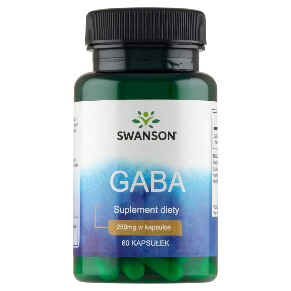 Swanson GABA Kwas gamma-aminomasłowy 250 mg Kapsułki