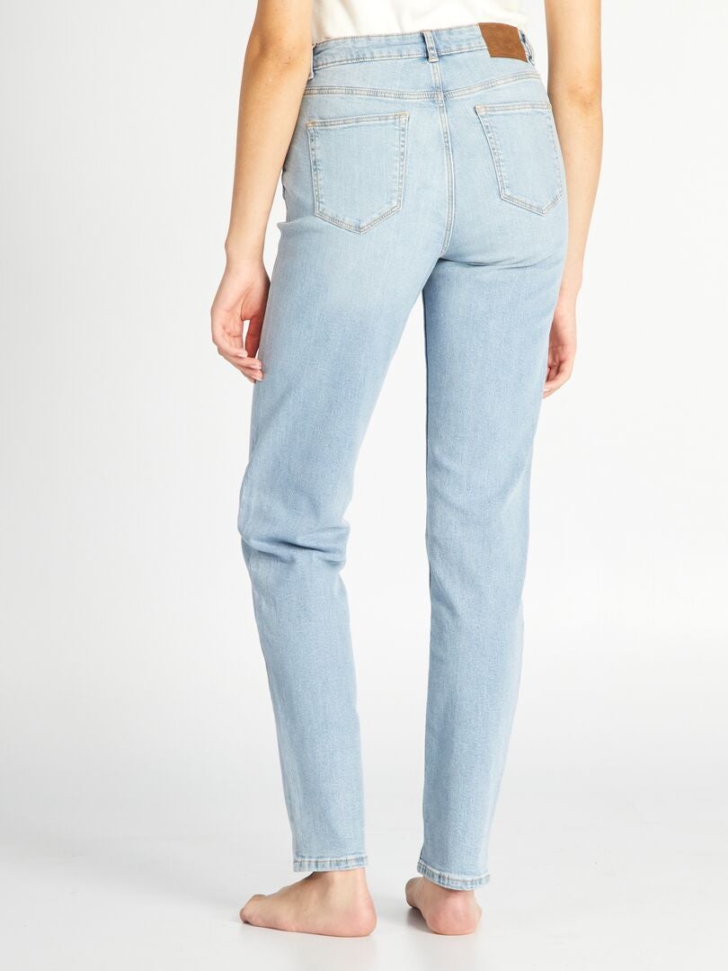 Pantalones vaqueros de talle alto regulares - 38/28L - azul