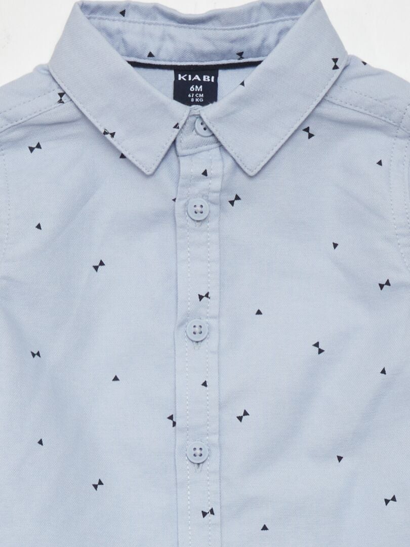 2-delige set bestaande uit een overall en een shirt - BLAUW