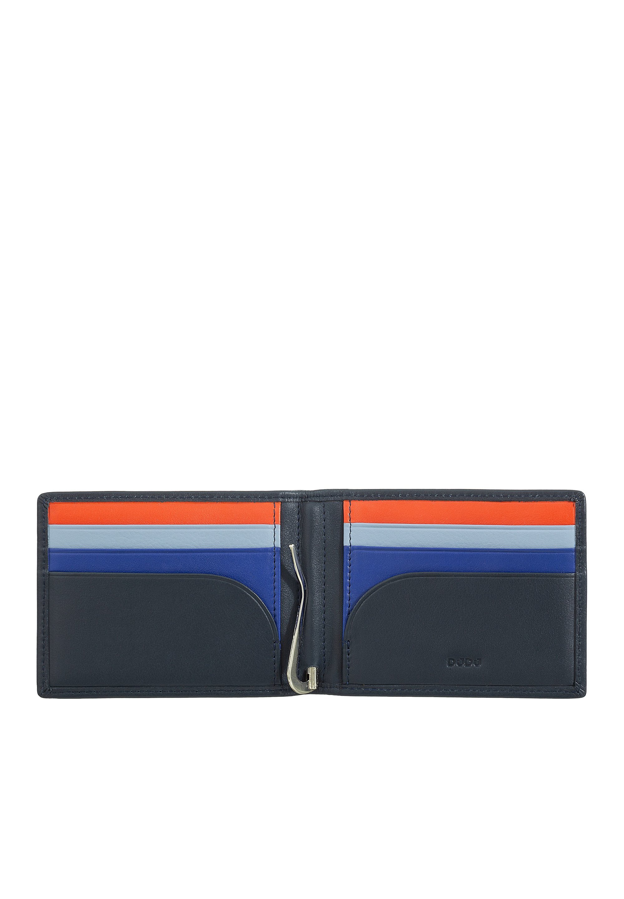 DUDU CON CLIP FERMASOLDI PICCOLO SOTTILE CON PROTEZIONE RFID - Portafoglio - navy