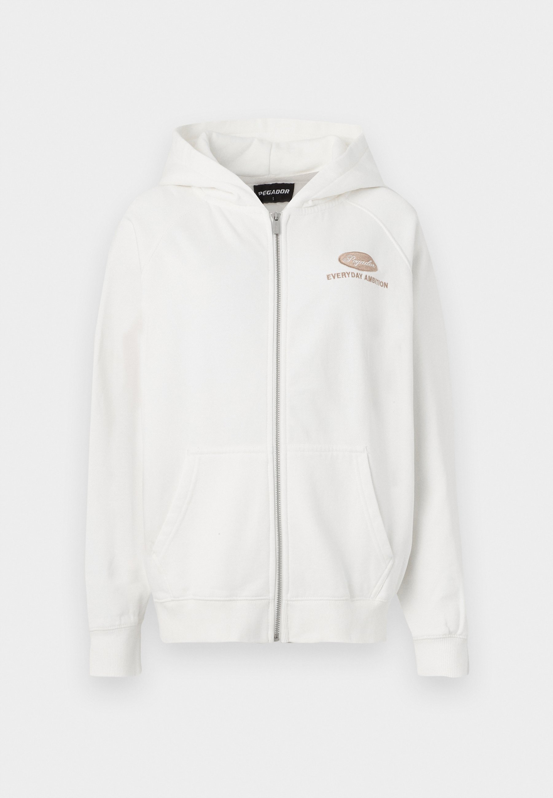 Veste surdimensionnée Pegador NELE - Sweat-shirt zippé - Blanc chaud