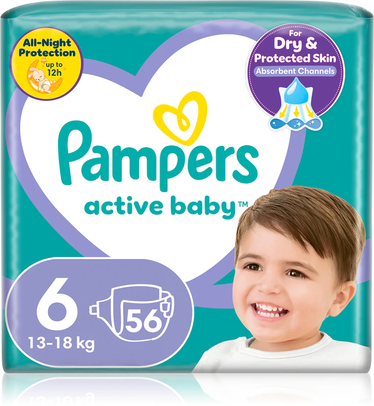 Fraldas descartáveis Pampers Active Baby tamanho 6