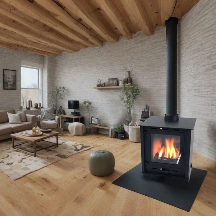 SOLARIS 8.8-12 kW Wood-Burning Stove - 45 cm Logs - High Efficiency