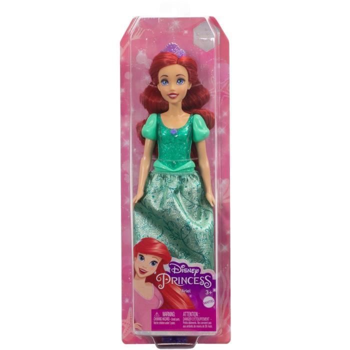 Ariel Poupée 29 cm, Mattel Poupée Disney Princesses habillage et accessoires HLW10