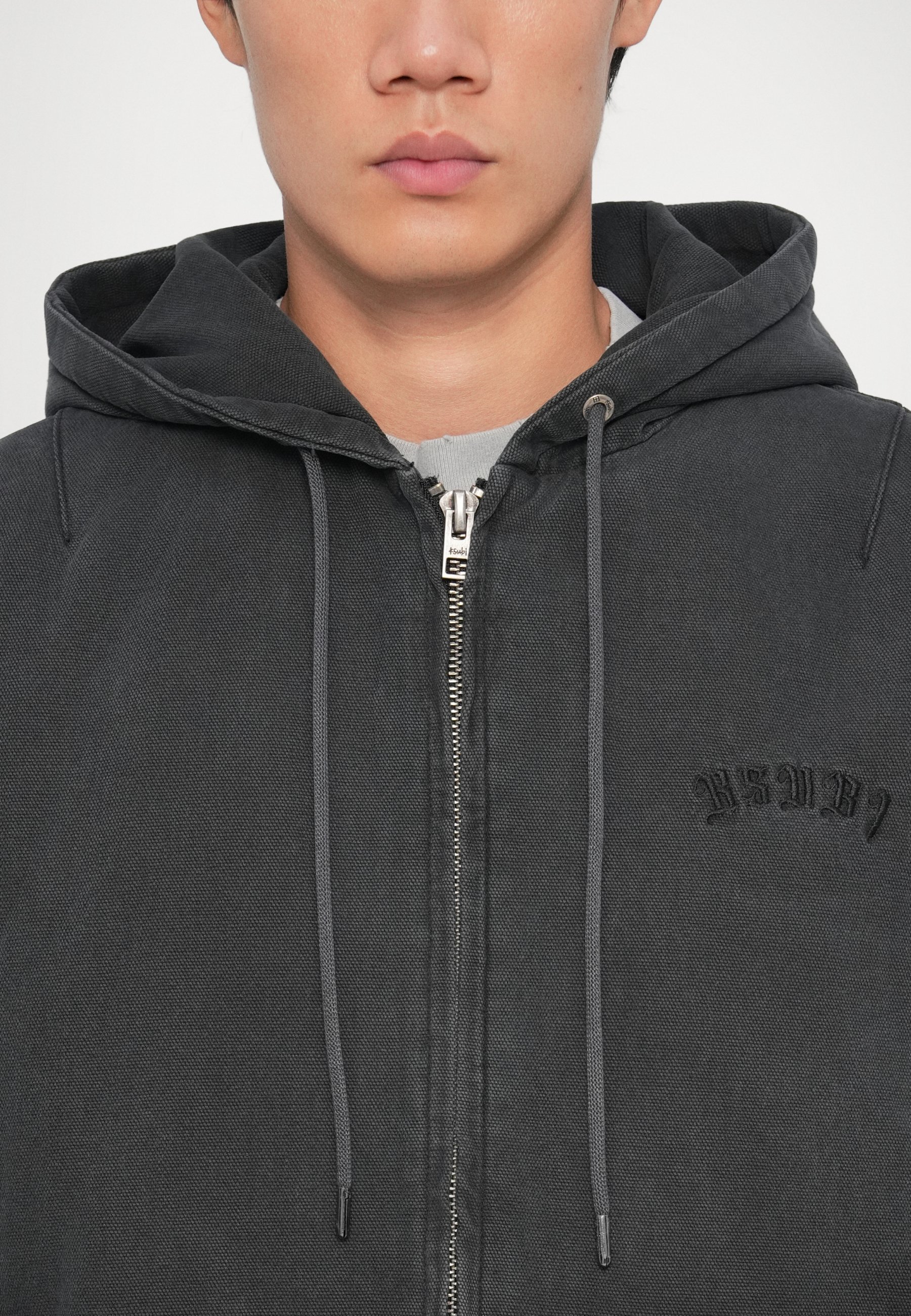 Ksubi BOMBERJACKET MET STUDIOSTOKJES - Spijkerjas - zwart