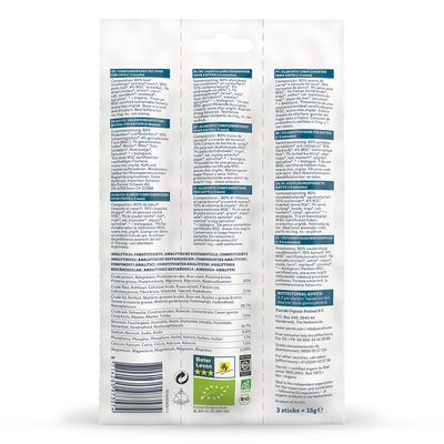 Bâtonnets à mâcher bio Yarrah au poisson