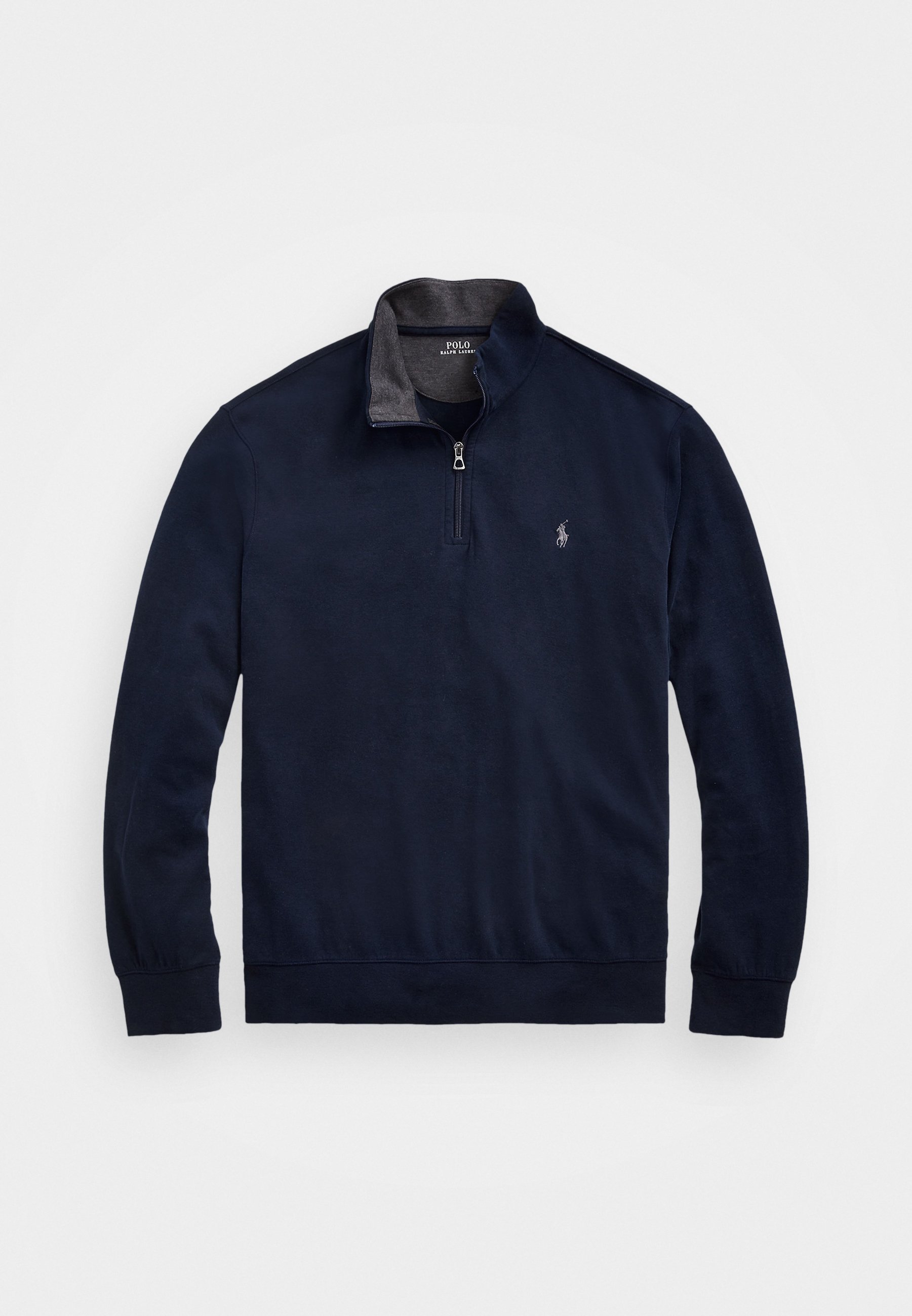 Felpa Polo Ralph Lauren LUXURY JERSEY con cerniera a un quarto - Felpa - blu navy stile aviatore