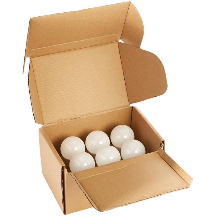 Bombilla LED tipo globo A60, base B22, equivalente a 100 W, forma esférica, luz blanca fría de 6000 K, paquete de 6