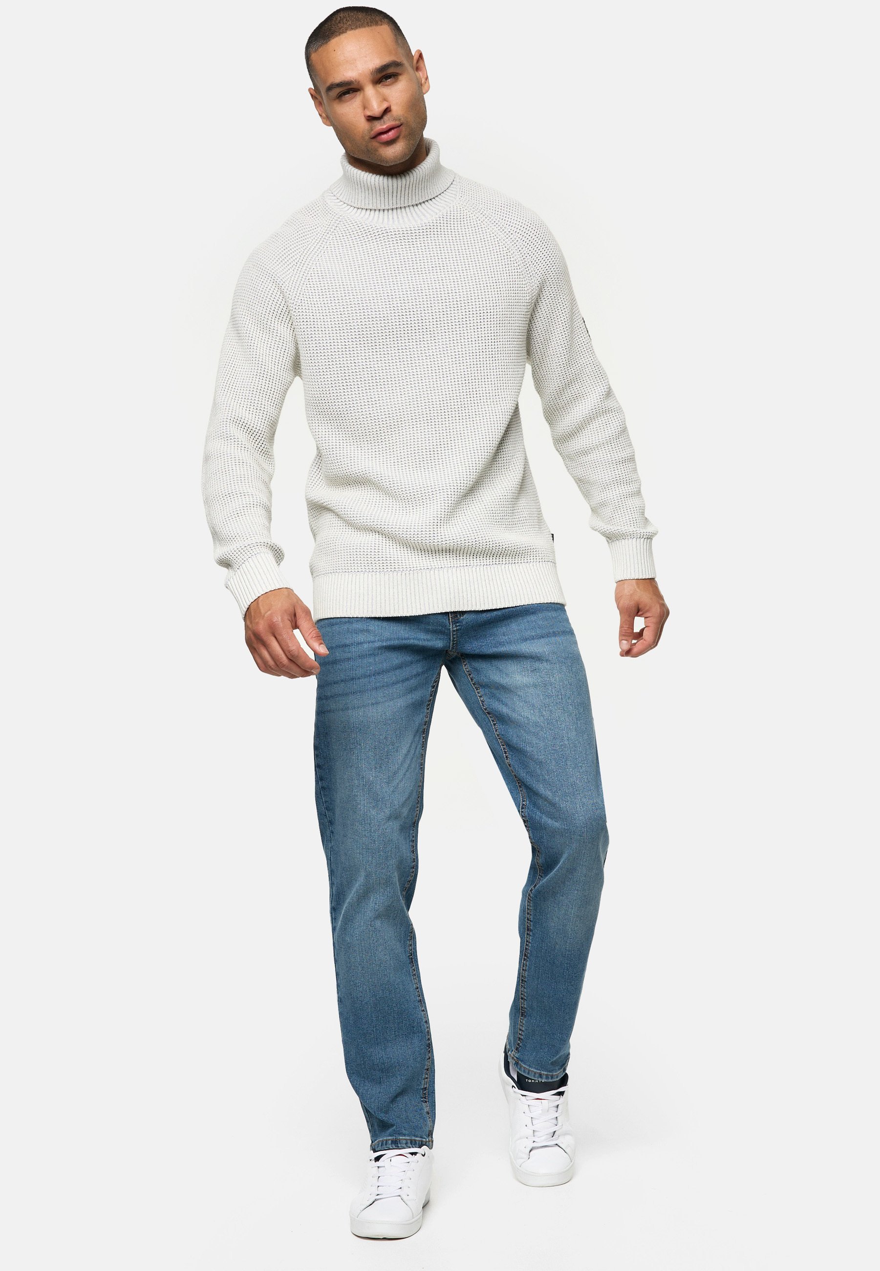INDICODE JEANS SANTINO - Jean coupe slim - Gris foncé moyen