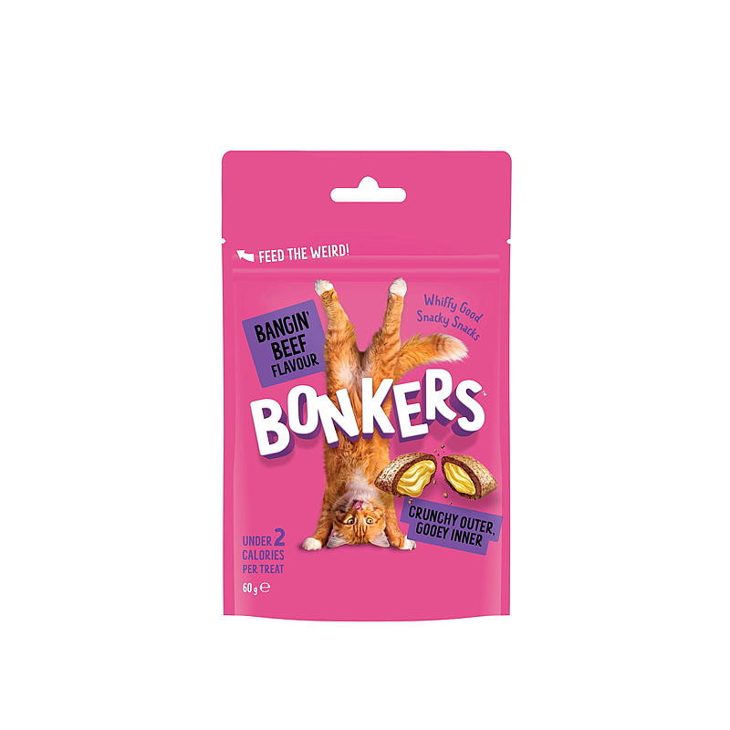 Nood Kattesnacks 60 g Bangin Beef Nood