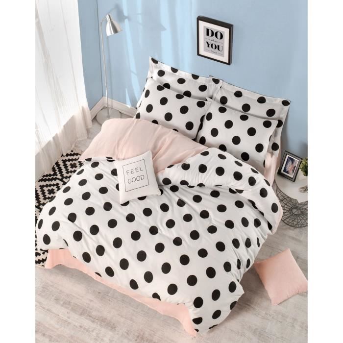 Juego de ropa de cama: 1 funda nórdica de 220 x 240 cm + 2 fundas de almohada de 60 x 60 cm - 65 % algodón, 35 % poliéster - Blanco