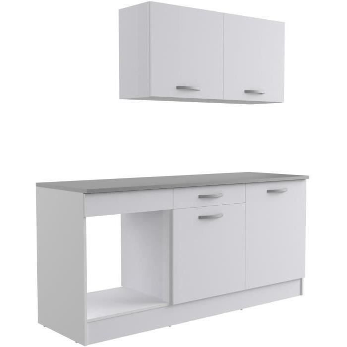 OSLO Complete Kitchen - 180cm Wide - Matte White - Worktop Included