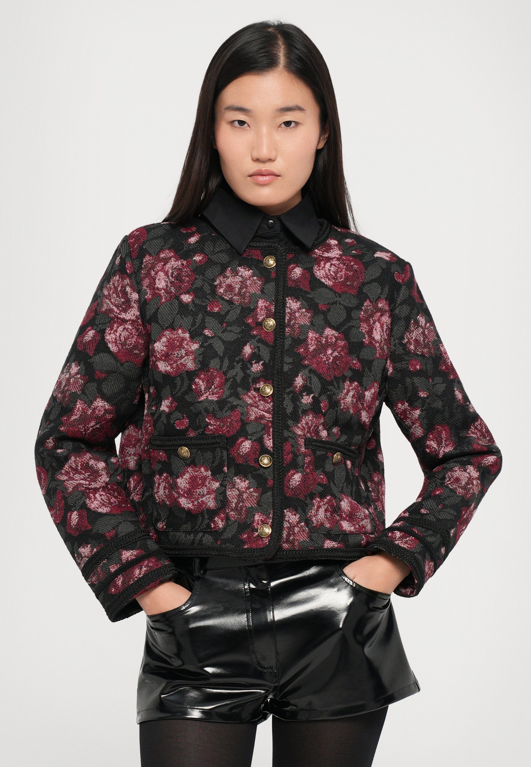 Veste The Kooples Light - noir/rouge