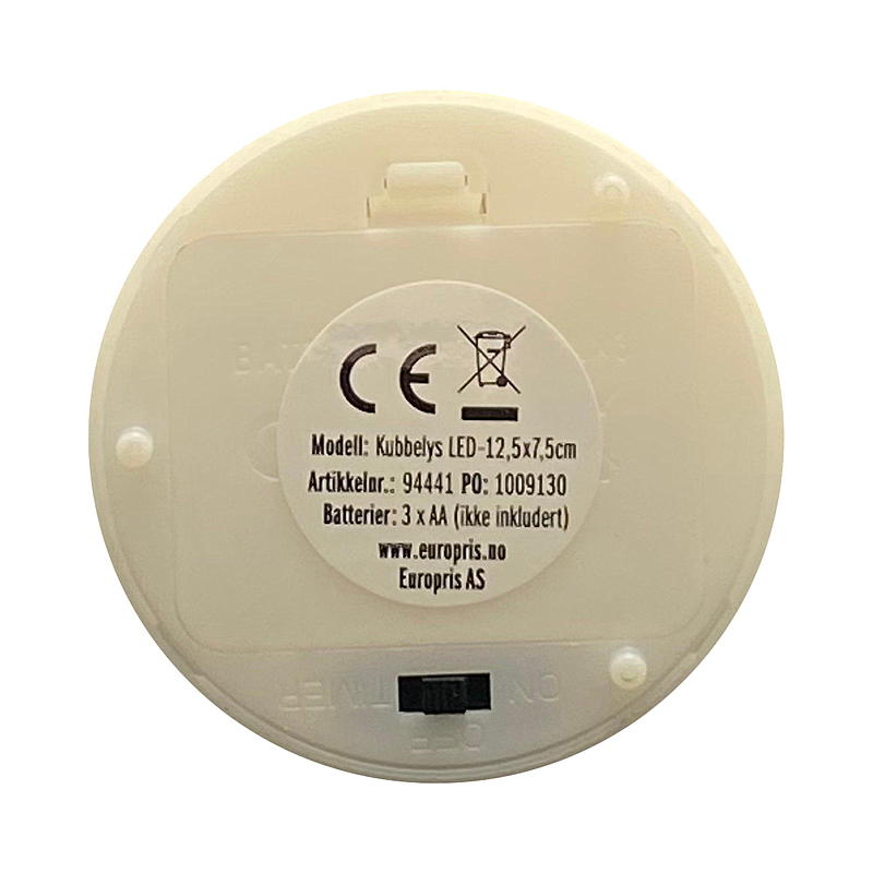 Lampada Vie Home Cube 12,5 cm con stampa, timer LED, rosa