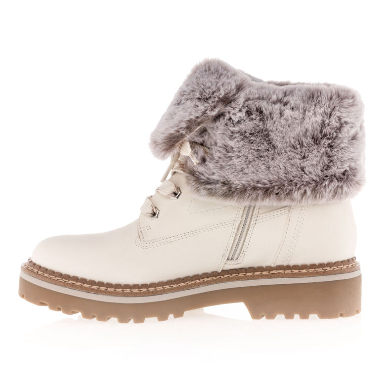 Weiße Damenstiefel / Stiefeletten
