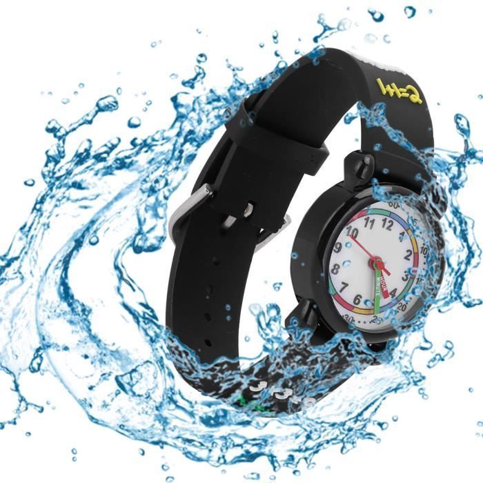 Children's Watch - JN - 3D Waterproof Watch - PVC Strap - Round Dial - Trendy Style