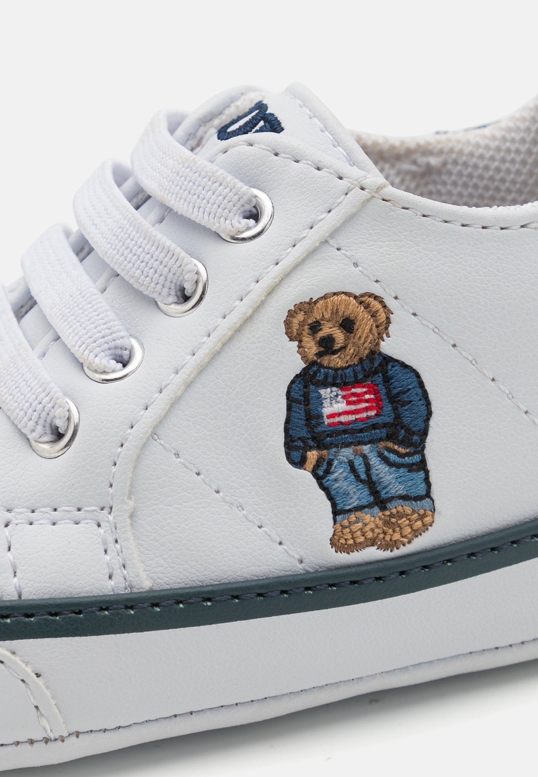 Polo Ralph Lauren QUILTON BEAR GORE LAYETTE UNISEX - Prvé topánky - biela/tmavomodrá