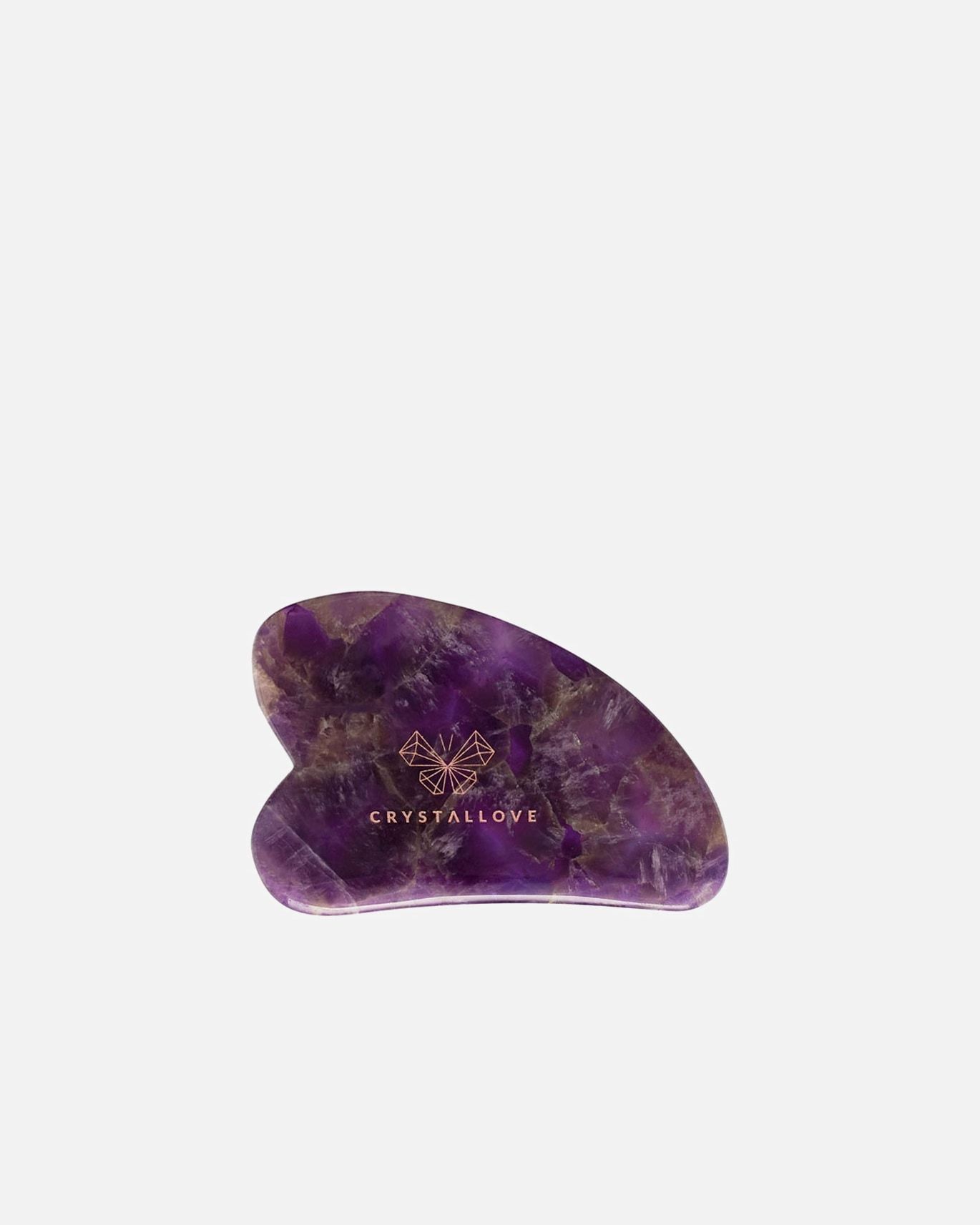 Crystallove masážny prístroj na tvár Gua Sha Ametyst - 1 kus