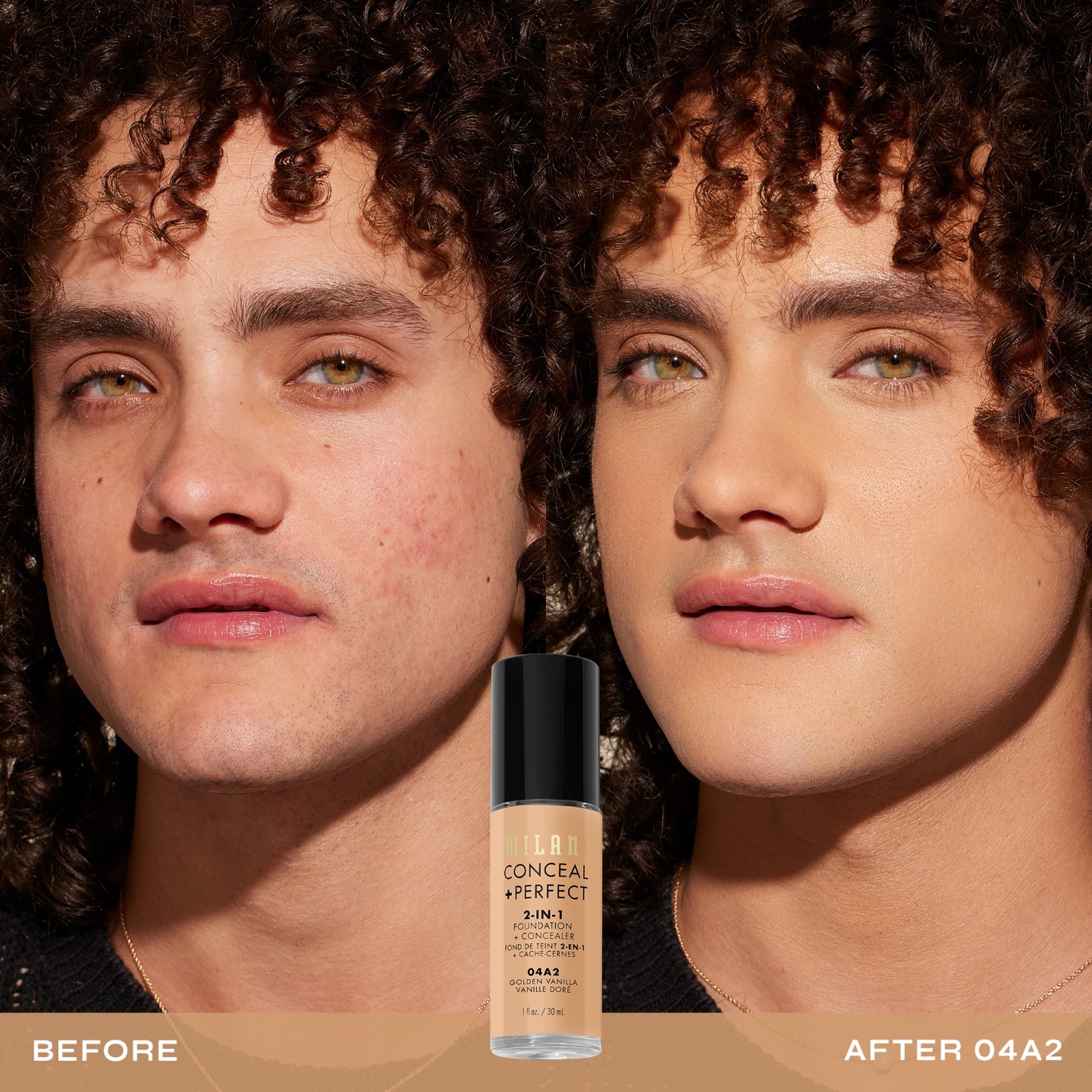 Milani Foundation 2-v-1 korektor + - 30 ml