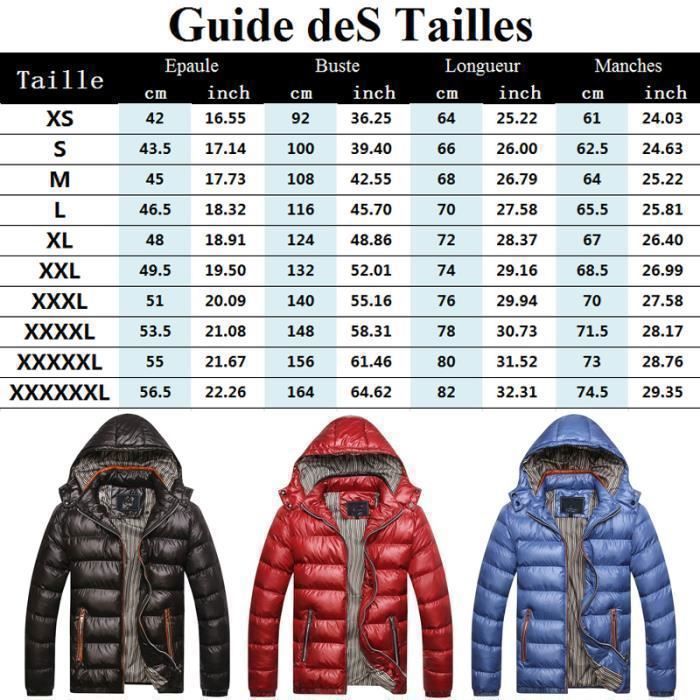 Chaqueta de plumas para hombre, chaqueta de plumas de invierno cálida con capucha desmontable - Azul