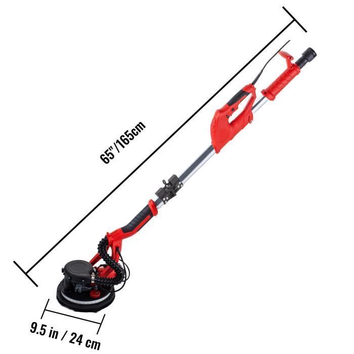 Lijadora orbital con cable - VEVOR - Diámetro Ø 225 mm - Con bolsa de vacío