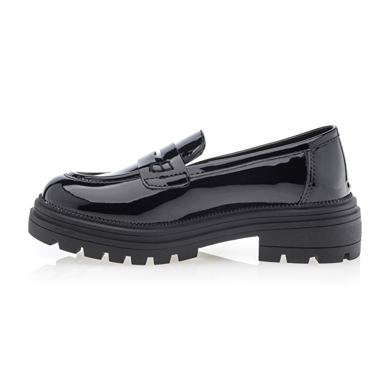 Svarte loafers/båtsko til jente
