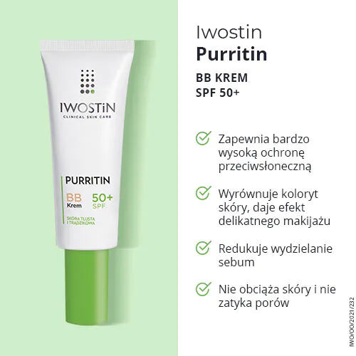 Iwostin Purritin Krem BB SPF 50+