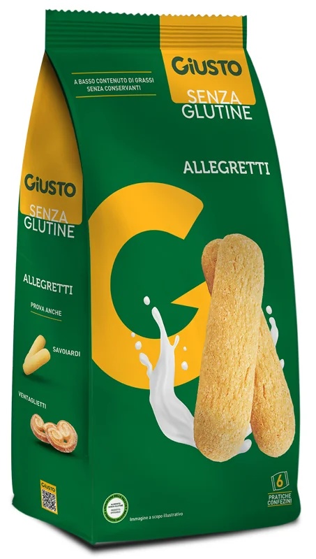 GIUSTO Giusto Glutenvrije Allegretti 180 g Comfort met smaak