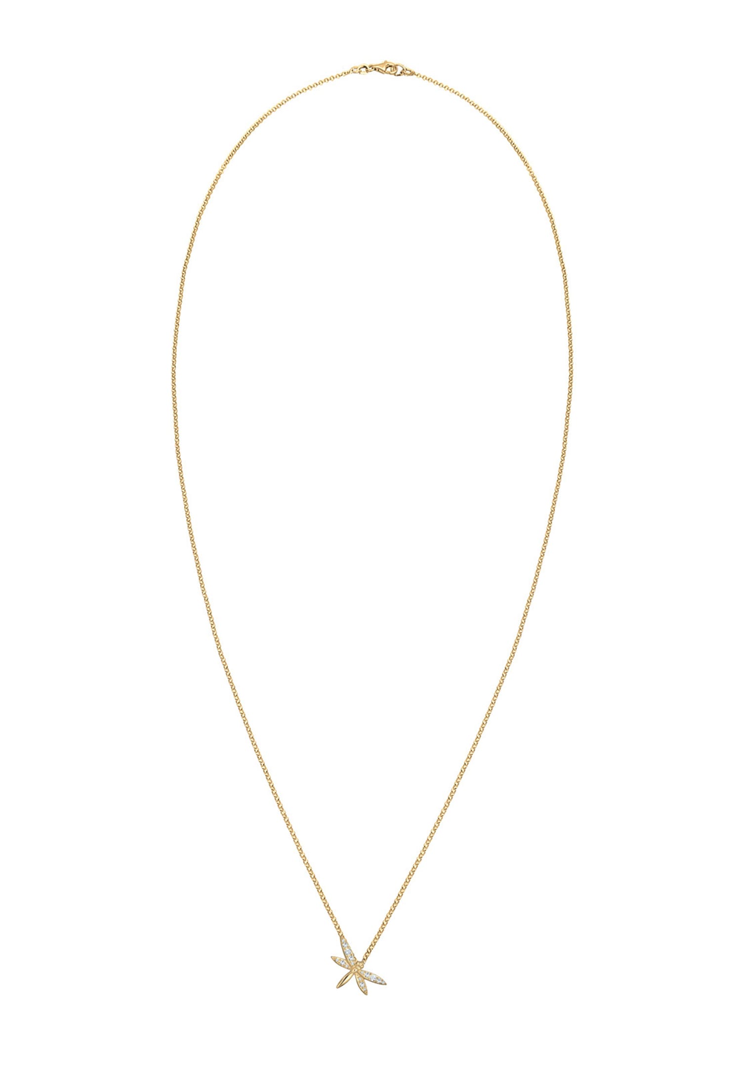 Elli Femmes libellule avec cristaux en argent sterling 925 plaqué or