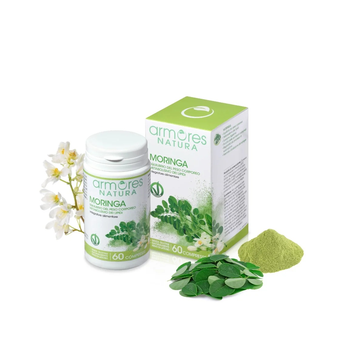 ARMORES NATURA Armores Moringa 60 tabletten voor een evenwichtig lichaamsgewicht