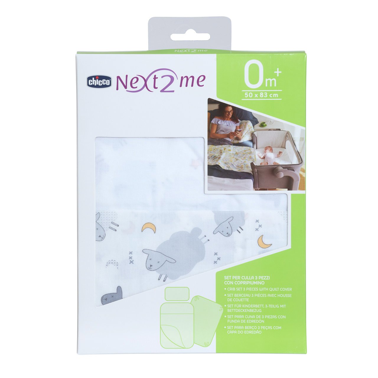 Σετ σεντονιών 3 τεμαχίων Chicco Next2Me