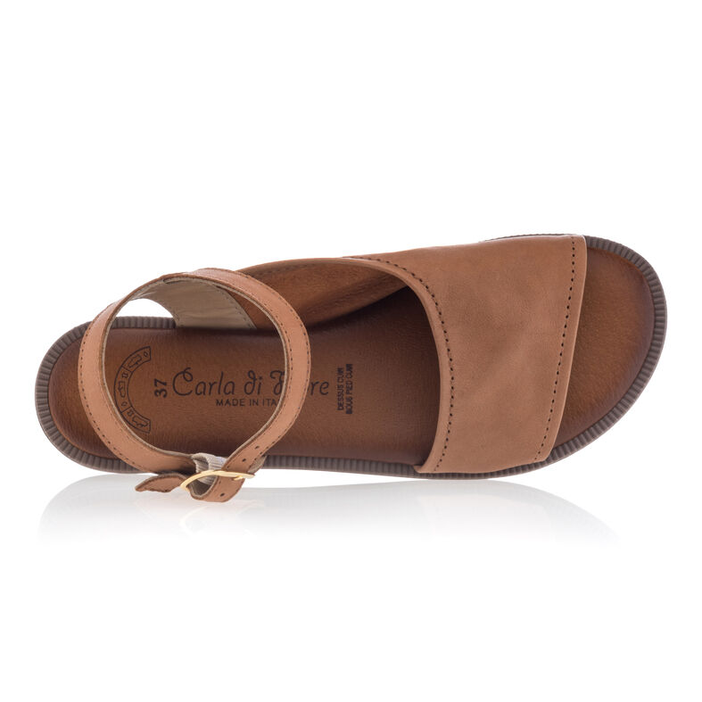 Braune Damensandalen / Zehenfreie Schuhe