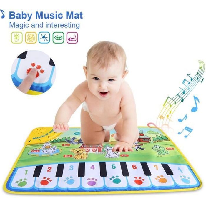 Tapis de musique de bébé jouet de musical éducatif ---SEC