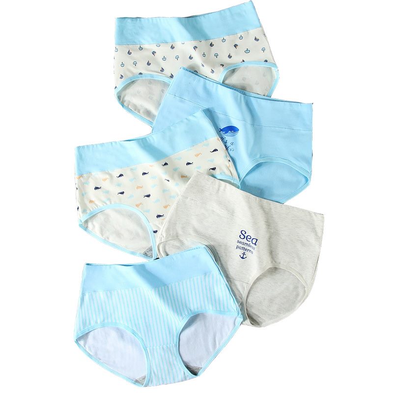 pezzi Mutandine da donna in cotone a vita alta, intimo modellante, slip da donna in cotone traspirante, mutandine snellenti per ragazze