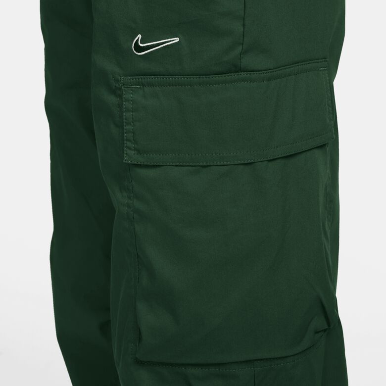 Pantalones deportivos holgados de tejido tejido con cintura alta y logo Swoosh