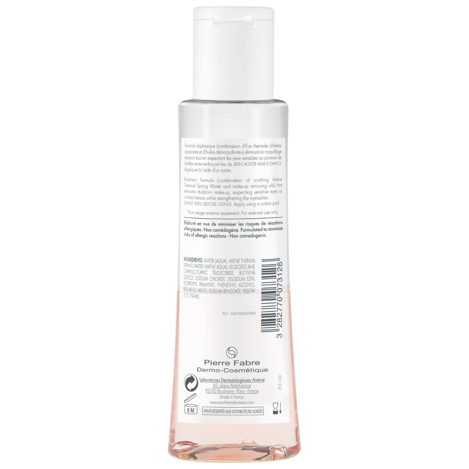 Avène sredstvo za skidanje šminke Les Essentiels Les Essentiels Intenzivno sredstvo za skidanje šminke s očiju - 125 ml