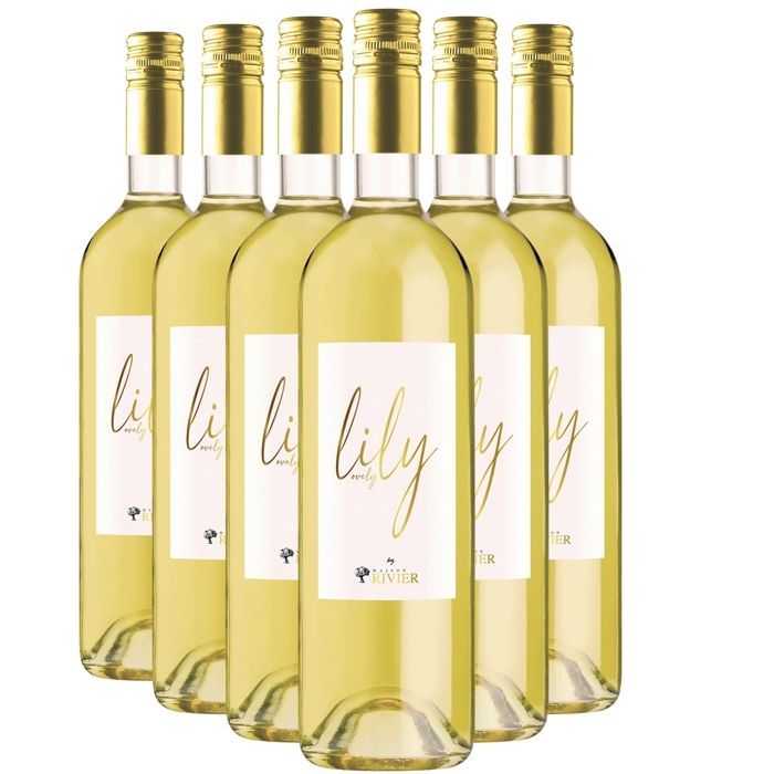 Maison Rivier Pays d'Oc Lily Lovely 2023 - White Wine from Languedoc-Roussillon (6x75cl)