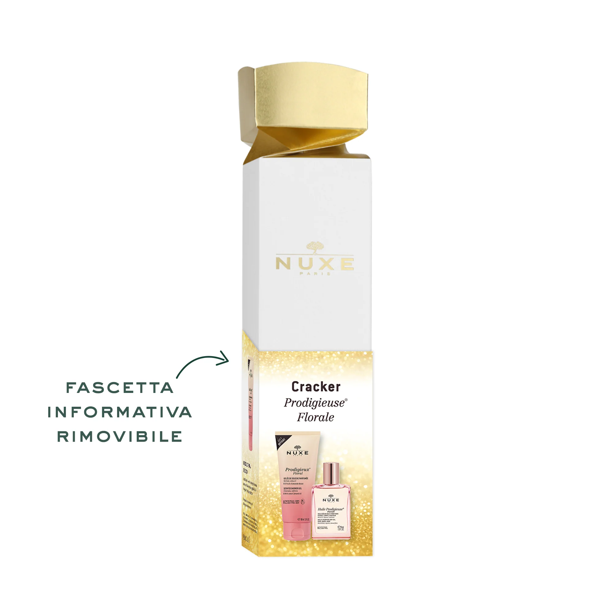 Huile Prodigieuse Cracker Huile Prodigieuse® Florale - Cofanetti Viso e Corpo, Olio viso nutriente, Olio Corpo