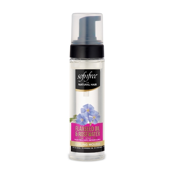 SNF Naturals krøllmousse med linfrøolje og rosevann 200 ml