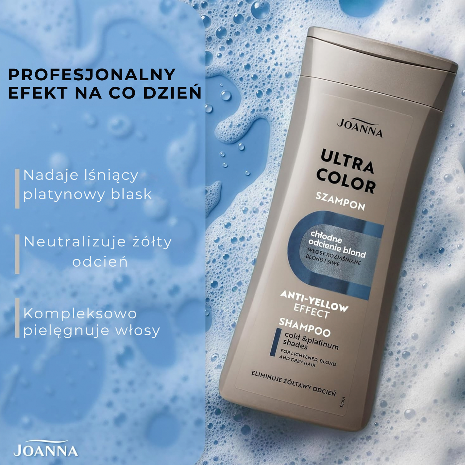 Joanna Ultra Color System šampon za plavu, sijedu ili izbijeljenu kosu 200 ml