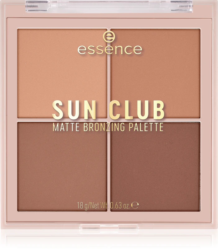 essence Sun Club bronzer paleta z mat finišom