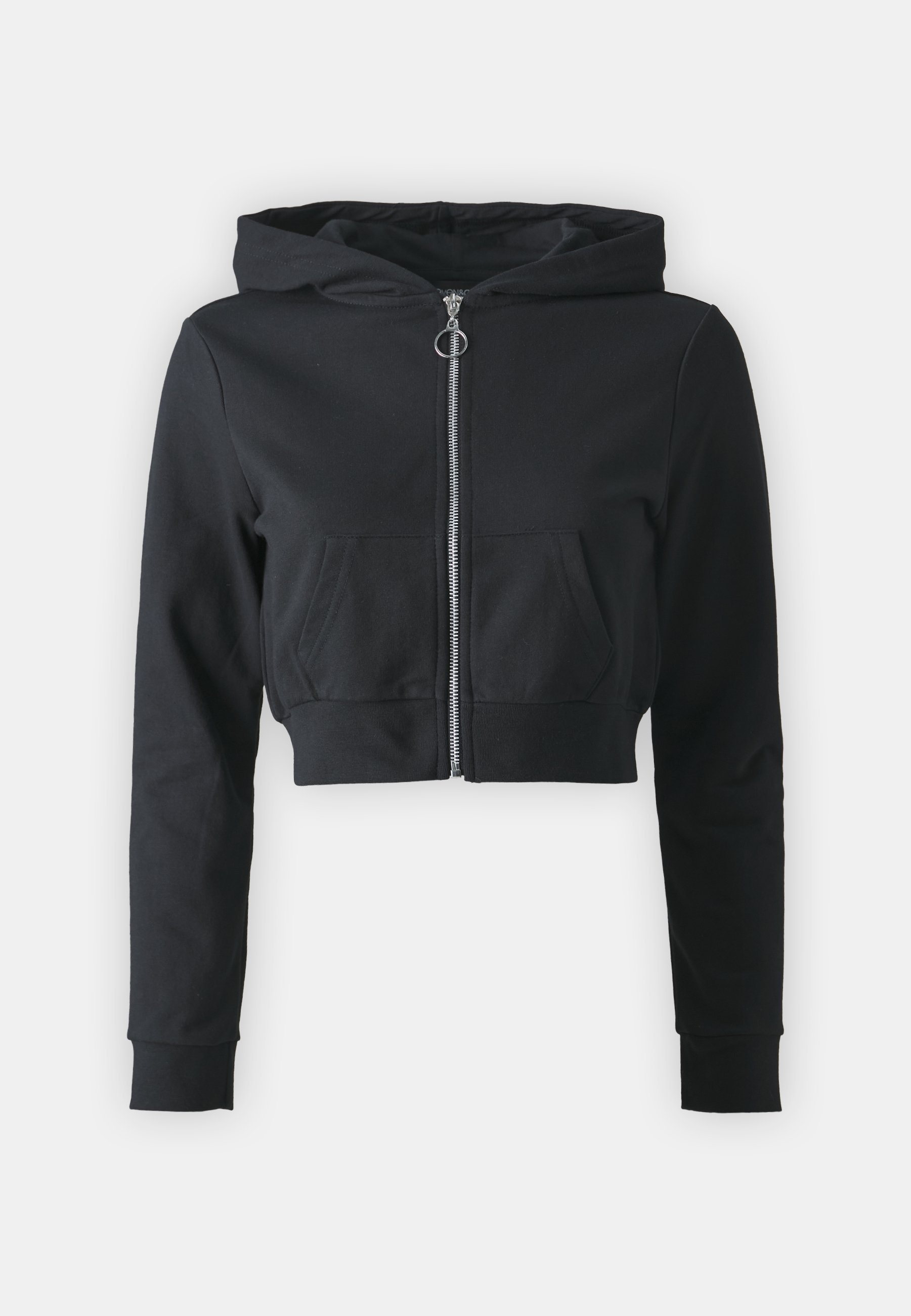 Felpa con zip Even&Odd Petite - nera