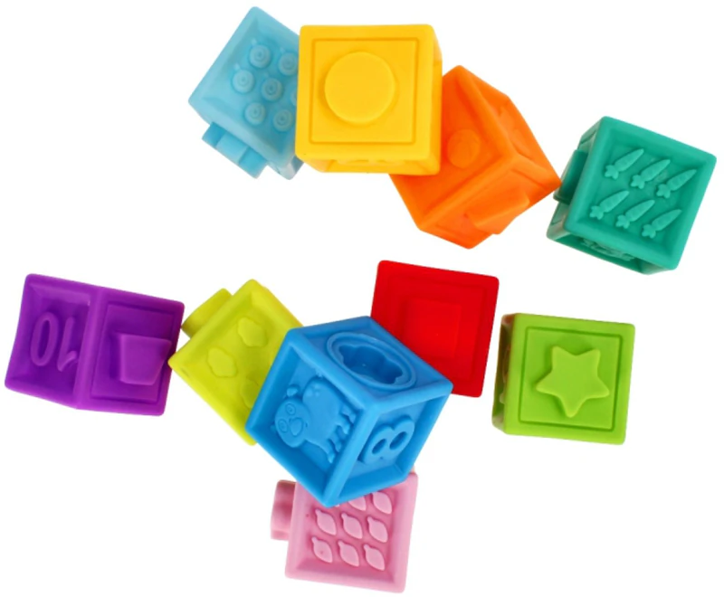 Blocos de borracha Bam-Bam, blocos sensoriais macios