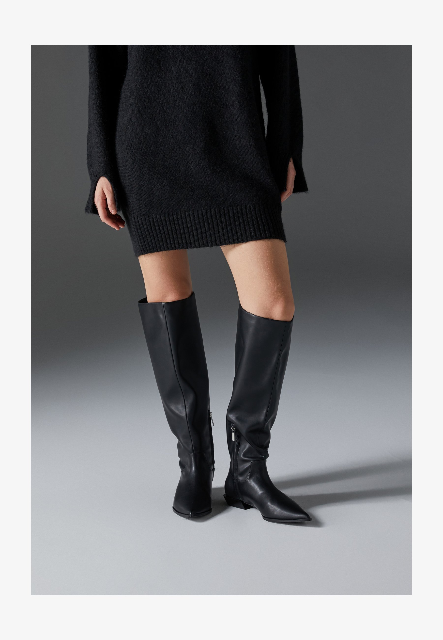 Bottes Zign Studio en cuir noir