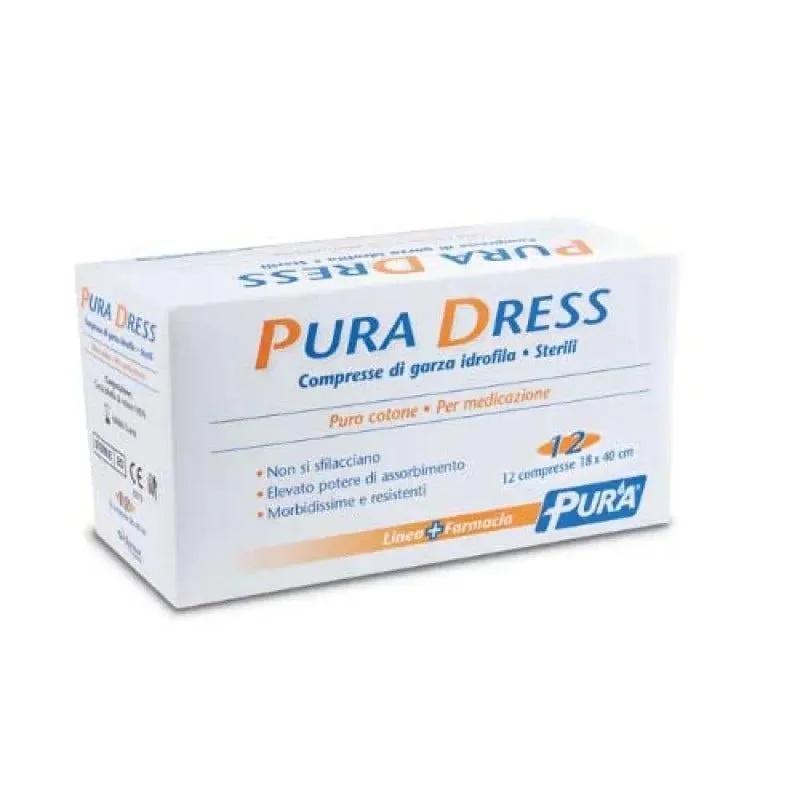 Bandages de gaze SIXTEM LIFE Pure 18x40 cm, 12 pièces