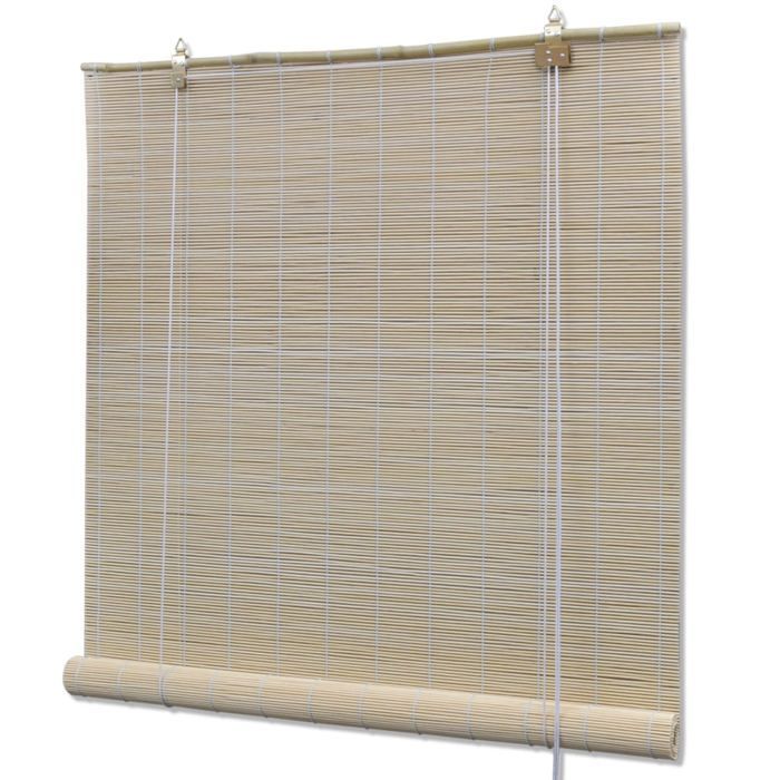 Natural bamboo roller blind 100 x 160 cm window curtain privacy shutter 4102140